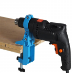 Elektrinio grąžto tvirtinimo laikiklis, rankinio gręžimo stendo grąžto laikiklis su 2 poveržlėmis ir 1 reguliuojamu veržliarakčiu Portable electric drill stand