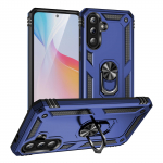 Telefono dėklas, skirtas &bdquo;Samsung Galaxy A56 A36 A26 A16 A06&ldquo;, tvirtas, smūgiams atsparus &scaron;arvuotas dėklas su žiedo laikikliu. for Samsung Galaxy A56 mėlyna