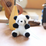 Mielas Mielas Mažos Pandos Pakabukas Pliu&scaron;inis Žaislas Lėlė Didžioji Panda Krep&scaron;io Pakabinama Dekoracija Raktų Pakabukas Lėlė 12 cm
