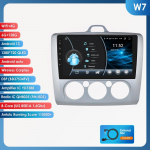 Ossuret Android13 Automobilio radijas Ford Focus 2 3 Mk2 Mk3 2004-2011 Multimedia Vaizdo grotuvas Navigacija I&scaron;manusis ekranas GPS 2Din Carplay 4G Automobilinis stereosistemos W7 S 8Core 6G 128G
