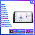 Ossuret 2 Din Android automobilio radijas BMW E46 M3 1999 -2006, Carplay Andriod Auto Multimedia Stereo Bluetooth 9 colių i&scaron;manusis ekranas SWC RDS OBD2 SWC S1 8Core 3G 32G AI