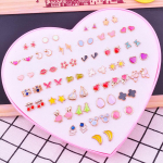 120 Love Earrings for Women: Diamond-Studded Resin and Plastic Jewelry Collection