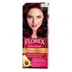 Florex Super ilgalaikiai plaukų dažai kremas - Suteikia jūsų plaukams gilų maitinimą, Padaro jūsų plaukus &scaron;velnius ir &scaron;ilko blizgesio. Mahogany 5.1