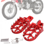 JFG Motociklų kojų atramos pakopos neslystančios aliuminio Suderinami automobilių modeliai CRF125F CRF110F Bekelės motociklo motociklo pedalas - Juodas