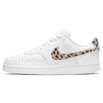 Nike Court Vision Low Leopard Swoosh - Balti moteri&scaron;ki kedai Smėlio-Smėlio spalvos Juodi DD9665-100 41