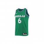 Nike NBA spausdintas sportinis krep&scaron;inio mar&scaron;kinėlis, gerbėjų leidimas, 21-22 m. sezonas, &bdquo;Mavericks&ldquo;, Porzingis, Nr.. 6 Unisex Krep&scaron;inio Mar&scaron;kinėliai Žali CN1021-318 M