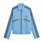Adidas Originals X Lotta Volkova Bendradarbiavimas Laisvalaikio Kvėpuojantis Dryžuotas Užtrauktuku Užsegamas Ilgomis Rankovėmis &Scaron;varkas Vyri&scaron;ki &Scaron;varkai Mėlynas GE5843 M