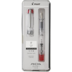 Pilot Prera Iro-Ai plunksnakotis skaidrus raudonas plona plunksna P-FPR-1-TR-F +CON-40