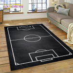 3D futbolo aik&scaron;tės kiliminis kilimėlis, skirtas miegamojo svetainei namų sofos dekoravimui, vaikų žaidimui, didelis dekoro grindų kilimėlis, dovana 80*120cm