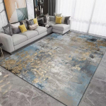 Dažų purslų abstraktus kilimas svetainės miegamojo dekoravimui Dideli kilimai svetainės kilimai mink&scaron;tos purios grindų dangos trumpo pliu&scaron;o kilimas 60x90cm gray