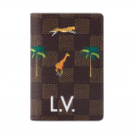Louis Vuitton x The Darjeeling Limited Ki&scaron;eninis organizatorius Klasikinis languotas ra&scaron;tas Damier Heritage Dengtas drobės Kortelių laikiklis Vyri&scaron;ki piniginės Ruda N40869 Box(Basic Set+Box)