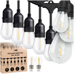 Sodo girlianda 20m x 20 E27 lemputės IP65 visasezoninė vandeniui atspari LED SOLUTION