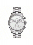 Tissot PR100 serija, kvarcinis mechanizmas, trigubas chronografas, atsparus vandeniui iki 100 m, datos rodymas, paprastas kasdienis vyri&scaron;kas laikrodis, &Scaron;veicari&scaron;kas T101.417.11.031.00 sidabras
