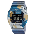 Casio G-SHOCK Vyri&scaron;kas nerūdijančio plieno 200M atsparus vandeniui, smūgiams, su žadintuvu, kvarcinis laikrodis GM-5600SS-1 juoda