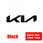 KN ABS ženklelis Automobilio priekinis logotipas Lipdukas Naujam Kia galiniam buferiui, bagažinės durelėms, bagažinei Lipdukas Automobilio galinis emblemos lipdukas Stiliaus aksesuarai black