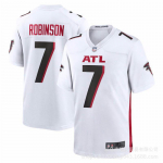 NFL Atlanta Falcons Futbolo Džersis Vyrams Moterims Trumpomis Rankovėmis Medvilninis V-Kaklas Sportiniai Drabužiai Regbis Krep&scaron;inis Treniruotės XXL white