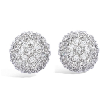 Les Tr&eacute;sors De Lily [E7628] - BO Argent 'Joyaux' blanc argent&eacute; (rhodi&eacute;) - 10 mm