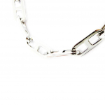 Altesse [I2903] - Collier acier 'Calypso' argent&eacute;