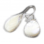 Les Tr&eacute;sors De Lily [K1126] - Boucles cr&eacute;ateur 'Mineralia' nacre