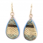 Les Tr&eacute;sors De Lily [L5258] - Boucles Cr&eacute;ateur 'Kilimanjaro' bleu beige mėlyna