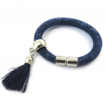 Les Tr&eacute;sors De Lily [N3475] - Bracelet Cr&eacute;ateur 'Joyaux' bleu (9 mm)