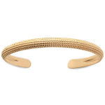 Les Tr&eacute;sors De Lily [Q4644] - Bracelet Plaqu&eacute; Or 'Cleopatra' dor&eacute; - 58 mm- 6 mm
