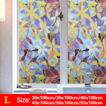 Vandeniui atsparus PVC matinio stiklo langas Privatumo plėvelės lipdukas miegamajam vonios kambariui lipni plėvelė namų dekoravimui 50x100cm