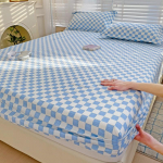 Medvilninis mink&scaron;tas patalynės užvalkalas, čiužinio užvalkalas, storas dygsniuotas lovatiesis, elastingas paklodės. 180*200cm