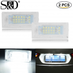 2 vnt. Canbus automobilio LED valstybinio numerio lemputė, skirta BMW MINI COOPER R50 R52 R53 18SMD 2835 LED be klaidų automatinė lemputė 12V 6000K balta