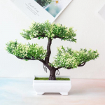 Netikras dirbtinis vazoninis augalas Bonsai vazoninis pu&scaron;ų modeliavimas namų / biuro dekoras balta