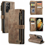 &bdquo;CaseMe&ldquo; užtrauktuku piniginė apverčiamas odinis telefono dėklas, skirtas Samsung Galaxy A53 A33 A13 A52 A72 A12 A22 A32 A51 A71 A50 A50S A30S piniginės kortelės dangtelis Coque Etui Samsung A33 (5G)