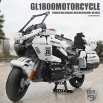 MOULD KING 23001 Techninis Auksinis sparnas GL1800 Motociklas Statybiniai blokai Automobilių Surinkimas Plytos Vaikams Mokomieji Žaislai Kalėdų Dovanos