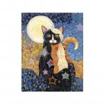 Gustavas Klimtas, Įžymūs paveikslai, Katės, Menas, Drobė, Tapyba, Abstraktūs ir mieli gyvūnai, Retro, Freska, 40cm&times;60cm NoFrame