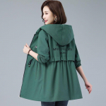 Moteri&scaron;kas marmurinis paltas Rudeninis gobtuvas vėjo striukė Moteri&scaron;kas ilgas paltas Moteri&scaron;kas rudens pavasaris didelio dydžio Abrigo Mujer Vir&scaron;utiniai drabužiai