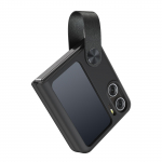NILLKIN, skirtas OPPO Find N2 Flip 5G dėklas Flex Flip Case FlipFinger Strap Skystas silikoninis telefono galinis dangtelis, skirtas Oppo Find N2 Flip OPPO Find N2 Flip juoda