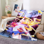Sailor Moon Anime mados animacinių filmų monstras flanelinis pūkuotas vilnos i&scaron;metimo antklodė vaikams ir suaugusiems Dovana sofa Kelionės 150cm x 200cm