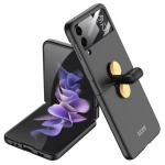 Madingas sulankstomo dizaino objektyvo stiklinis plėvelės dėklas, skirtas Samsung Galaxy Z Flip 4 Flip4 5g Flip5 Flip3 Flip 3 5 Zflip3 Zflip4 dangteliai for samsung Z Flip 3 violetinė