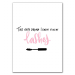 Gražūs blakstienų atspaudai, makiažas, iliustracija, grožis, plakatas, dekoras Menas drobė, tapyba SPA salonas studija, sienų dekoras HD3118 21x30cm no frame