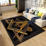 Masonic Carpet Freemason Illuminati Ring Area Kilimėlis Didelis, Kiliminiai kilimėliai Visą Matymo Akių Kilimėliai Svetainės Kilimai, Sporto naminių gyvūnėlių grindų kilimėliai 100x120cm