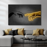 Sienų menas Adomo neoninės drobės tapyba rankomis Namų dekoras Modernūs plakatai ir spaudiniai Cuadros Modular Pictures Svetainė 21cm&times;30cm NoFrame