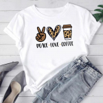 (Azijos dydis) Moteri&scaron;ki madingi mar&scaron;kinėliai Leopard Star Moteri&scaron;ki mar&scaron;kinėliai trumpomis rankovėmis spausdinti mar&scaron;kinėliai Top grafiniai mar&scaron;kinėliai S