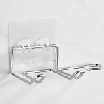 Plaukų džiovintuvo laikiklis prie sienos tvirtinamas plaukų tiesinimo džiovintuvo laikiklis Vonios kambario laikiklio laikiklis juoda