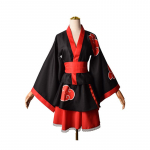 Anime Naruto Shippuden Uzumaki Naruto Akatsuki Kakashi Sasuke Lolita Kimono Suknelė Anime Cosplay Kostiumų Vakarėlis Vienodas drabužių kostiumas L