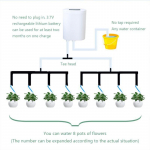 La&scaron;intuvai Automatinis laistymo įrenginys Sodas Automatinis laistymo siurblys I&scaron;manusis Valdiklis Vidaus augalų la&scaron;elinio laistymo įrenginio Laikmačio laistymo sistemos rinkinys 8 Drippers