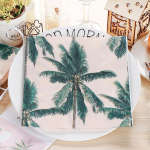 Vienkartinė vakarėlio servetėlė, dvisluoksnė 20 vnt./Packpalm Tree Motif Green 20Pcs