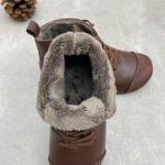 &bdquo;Johnature&ldquo; natūralios odos batai, moteri&scaron;ki batai, elastinga juosta, apvali, plok&scaron;čia, rankų darbo glausta retro stiliaus kulk&scaron;nies batai 38-Plush ruda