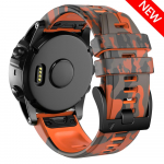 Keičiama 22 mm 26 mm Quickfit kamufliažinė silikoninė apyrankė skirta Garmin Epix Gen 2 Fenix ​​7X 7 6X 6 Pro 5 5X Plus apyrankių dirželiai 22mm Epix Gen 2