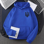Ukraine Hoodie Vyri&scaron;kas megztinis Zelensky Ukrainian vyri&scaron;kas megztinis Harajuku Fleece žiemos stovas su Ukrainos megztiniu su gobtuvu L