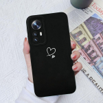 Skirta Xiaomi 10 11 12 13 Lite 10T 11T 12T 12S Ultra 11X Pro Dėklai Fashion Love Heart Camera Protection Square Skystas silikonas, skirtas Xiaomi buferiui Xiaomi Mi 11 Lite NE