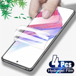 4 vnt. ekrano apsauga, skirta Samsung Galaxy A53 A52 A51 A21S hidrogelinė plėvelė A73 A33 A72 A32 A42 A71 A41 A31 S22 S21 Plus Ultra FE iphone 11 gryna